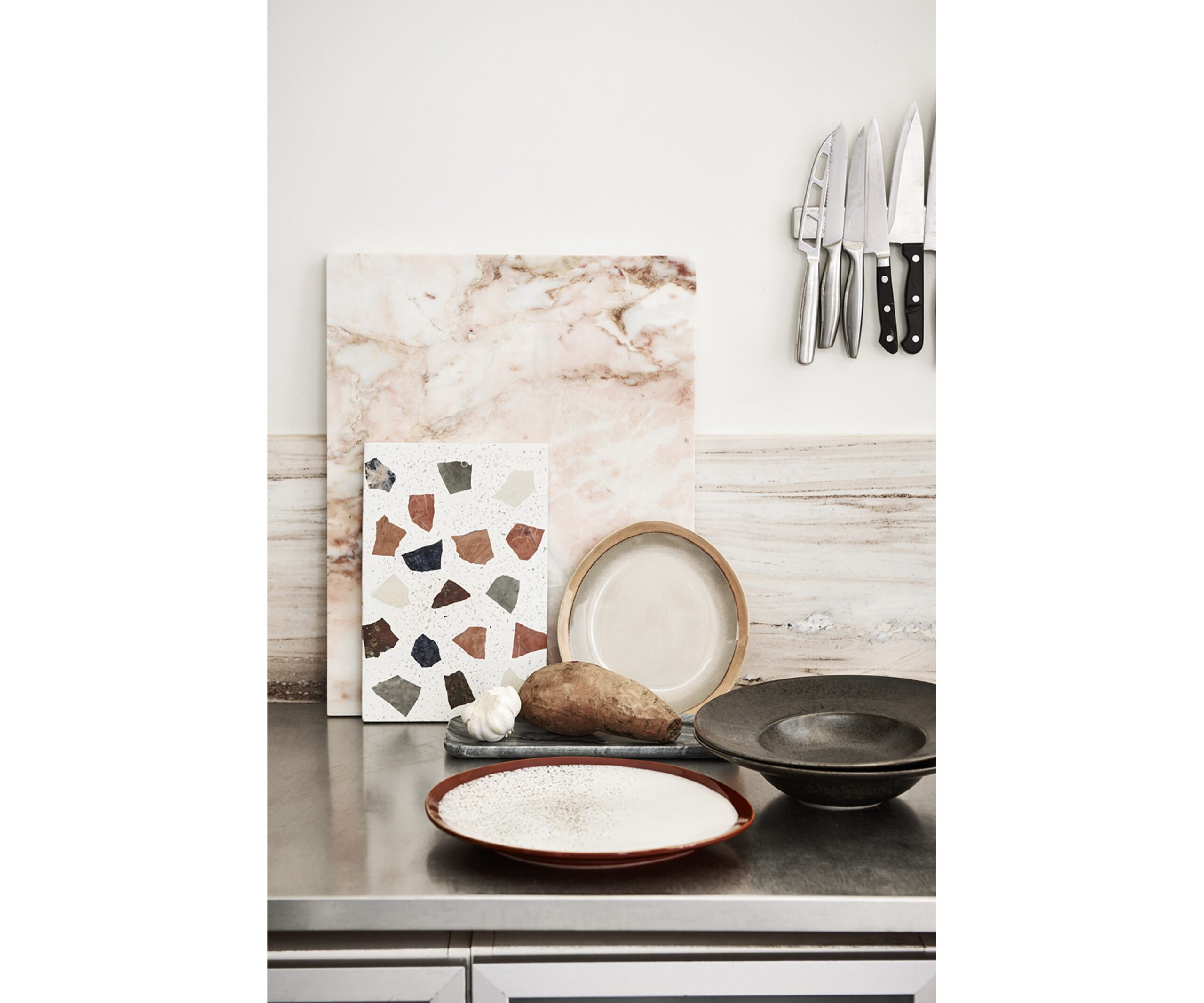 HK LIVING - Grey Marble Tray – Image 3